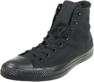 Converse All Star Hi Canvas Black Mono Trainers