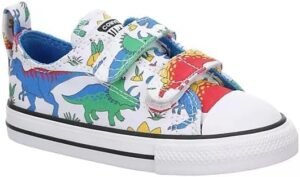 Converse Unisex-Child Chuck Taylor All Star Dino Party Easy on (Infant/Toddler) Sneaker