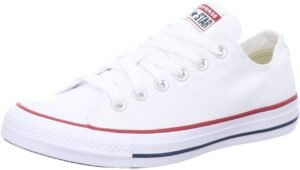 Converse Unisex Chck Taylor All Star Ox Trainers, optical white, 8 US Women