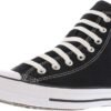 Converse Chuck Taylor All Star High Top Sneaker, Black, 9 Women/7 Men