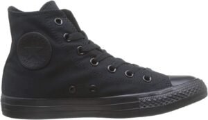 Converse Chuck Taylor All Star High Top Sneaker, Black Monochrome, 11 Women/9 Men